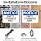 Signmission Empty Cylinders Only, 14 in W x Rectangle, Plastic OS-2PACK-NS-P-1014-L-12021 - alternate 2